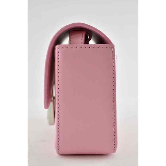 Givenchy Mini 4G Baby Pink Calf Leather Silver Logo Flap Crossbody Shoulder Bag - Picture 9 of 12
